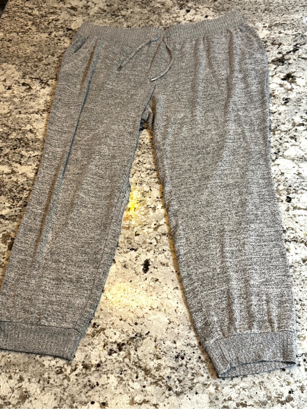 Chico's Heather Gray Drawstring Jogger Pants